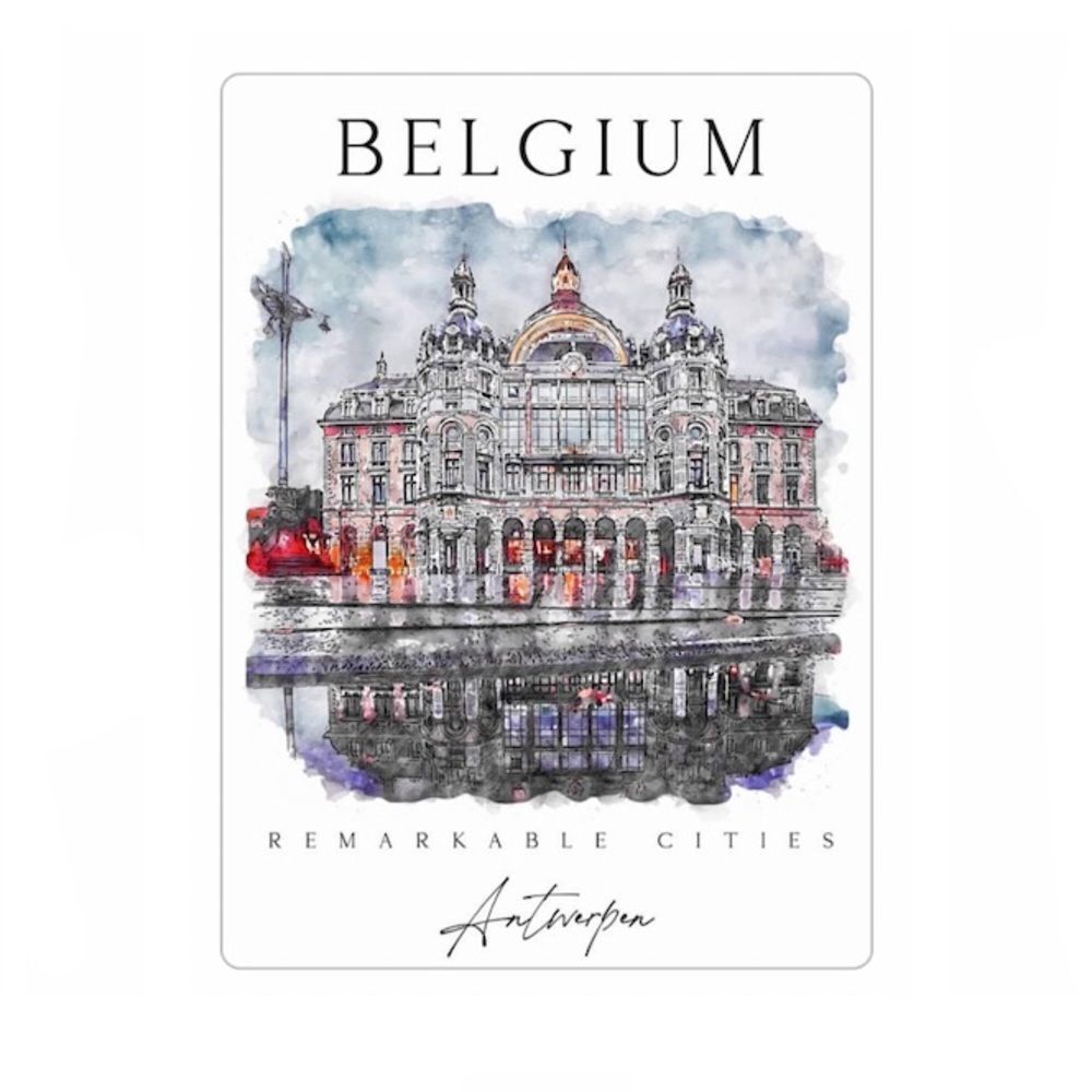 Belgium Antwerp Souvenir Magnet